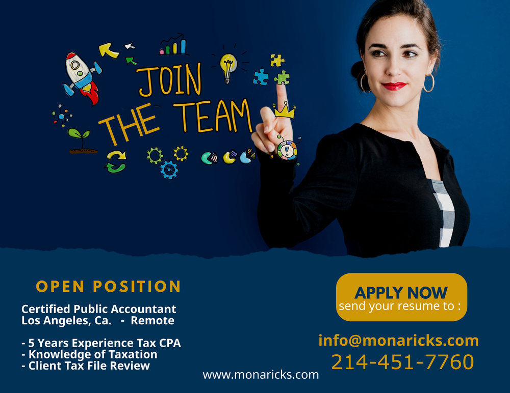 Mona Ricks Employment Opportunities