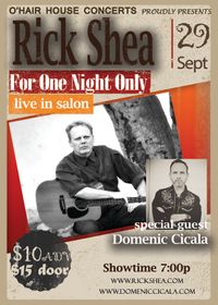 O'HAIR House Concerts presents... Rick Shea