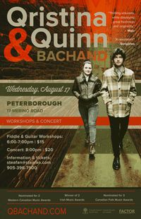 Qristina & Quinn Bachand Peterborough House Concert