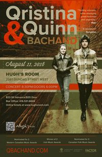 Qristina & Quinn Bachand Band at Hugh's Room