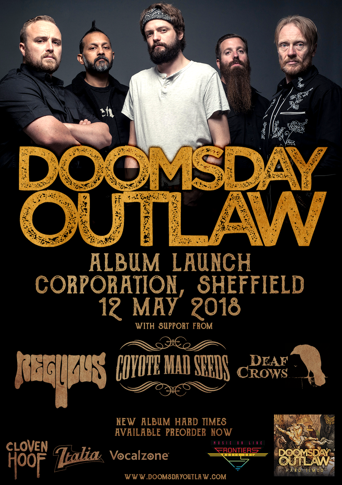 12 May ALBUM LAUNCH SHOW - Corporation, Sheffield - Doomsday