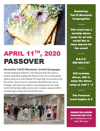 [THIS EVENT IS CANCELLED] Messianic Dance Camp & Passover Event @ Enid, OK