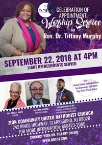 Celebration of Appointment & Worship Service for Dr. Tiffany Murphy 