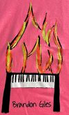 Brandon Giles Pink Unisex Metallic Flame T Shirt 