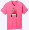 Brandon Giles Pink Unisex Metallic Flame T Shirt 