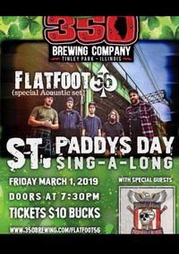 Flatfoot 56 Acoustic @ 350 Brewing Taproom. 