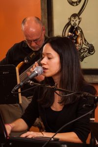 Isabella Mendes with Jeff Fuller at CRAVE Lounge