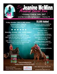 4th Annual Jeanine McMinn Memorial Barrel Race 