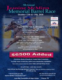 5th Annual Jeanine McMinn Memorial Barrel Race