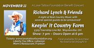 Tickets to Richard Lynch and Friends, November 11th, 2023