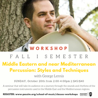 Middle Eastern and near Mediterranean Percussion: Styles and Techniques