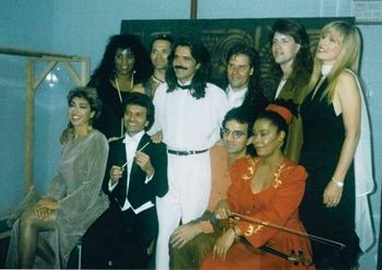 Backstage in 1993 before the filming of "YANNI: LIVE AT THE ACROPOLIS".

