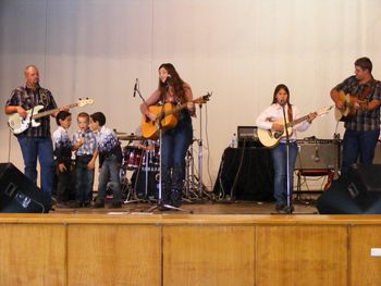 Anita & 'Kids of Aussie Country' Dvd Filming day Pittsworth Town Hall 2008 Sean, Nicholas & Sheree with Tom & Matt Manning, Dan & Tim Lowein
