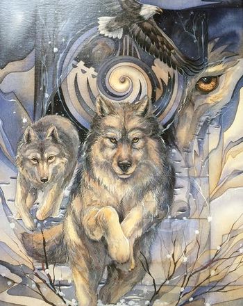 WolfHearts Band Logo ~ Art by Jodi Bergsma
