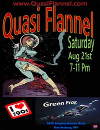 Quasi Flannel Rocks the Green Frog