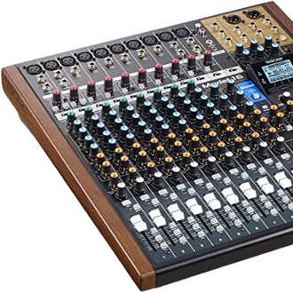 TASCAM's Model 16 all-in-one mixer brings the flagship Model 24's powerful recording and mixing features and functionality to a new level of compactness and affordability, creating a full-fea