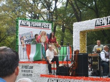 At the Columbus Day Parade NYC with Heidi Hepler-Ramo
