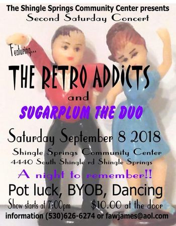 Sugarplum duo opens for Retro Addicts SSCC Sept 2018
