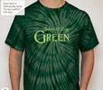 GREEN T-shirt - Forest tie-dye w/Lime (2X,3X)