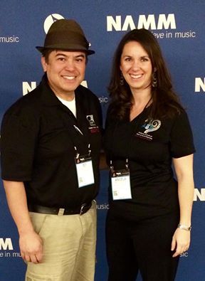 CEO Ed Anderson and COO Angela Anderson at NAMM 2015
