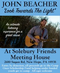"Look Towards The Light" an intimate night of songs to raise money for the Camp Onas Scholarship Fund