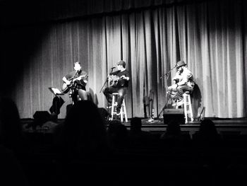 Playing with my good friends Jay Drummonds and Kurt Thomas at a benefit Singer/Songwriters Concert.
