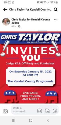 Open to the Public - Chris Taylor for Judge Kick off Party