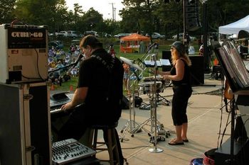 At Berkley Twp. With The Inferinos Photo Shot From Left Back Stage Area ! (Photo By Bob Jahn)
