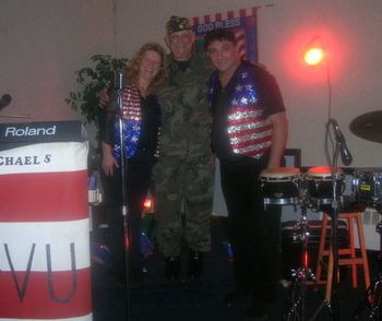 Robin With Her Dad Parker Hank Storey & Michael Veterans Day @ Pemberton American Legion
