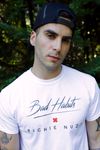 RICHIE NUZZ - WHITE - BAD HABITS - T-SHIRT