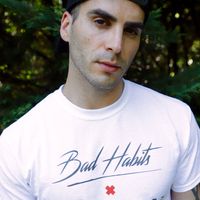 RICHIE NUZZ - WHITE - BAD HABITS - T-SHIRT