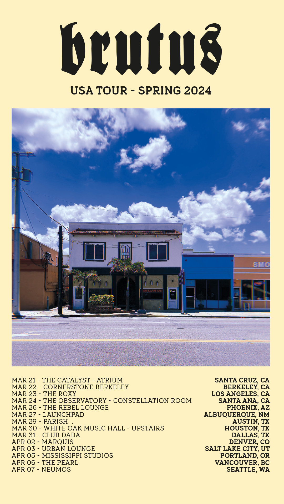 BRUTUS RELEASE "LOVE WON'T HIDE THE UGLINESS", ANNOUNCE SPRING 2024 USA