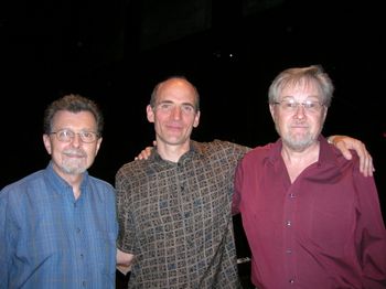 with Bill Dobbins and Mike Kaupa - two of the most brilliant jazz musicians - always an inspiration
