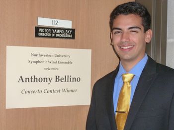 Anthony's Concerto Competition win at Northwestern
