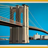 'Brooklyn Bridge' limited edition Giclee Print on fine art paper