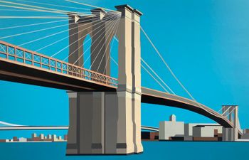 Brooklyn Bridge. Acrylic on board. 60cm x 40cm. 2022. SOLD
