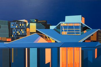 Oslo Opera House. Acrylic on board. 122cm x 80cm. 2022. SOLD
