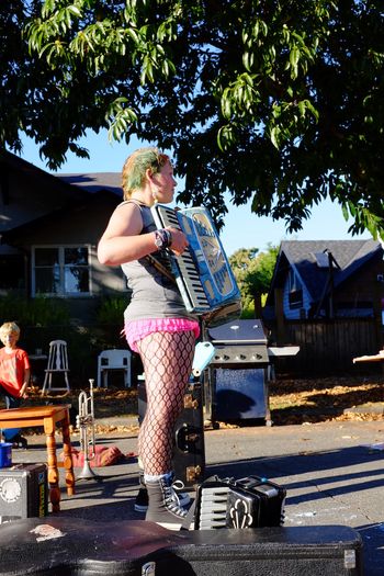 Performing at the Point Street Block Party, September 2014

