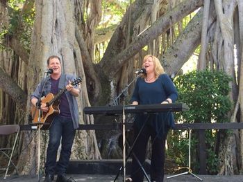 Embraced by a glorious Banyan Tree at the South Florida Folk Festival '15
