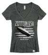 New! Grey V-Neck Tee (Women)