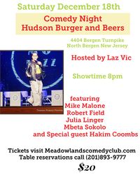 Comedy Night at Hudson Burgers and Beers