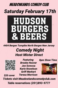 Comedy Night at Hudson Burgers and Beers