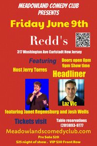 Meadowlands Comedy Club @ Redd's VIP TICKETS..