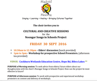 NOONGAR SONGS IN SCHOOLS - Discussion and workshop with Madjitil Moorna