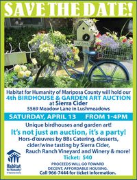 Habitat for Humanity's 4th Annual Birdhouse Auction