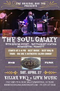 The Original Bon Ton Cafe presents The Soul Galaxy w Guest Vocalist Cynthia Huddleston-Bennett