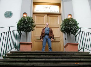 Gary outside the famous Abbey Road Studios where many Beatles recordings were made
