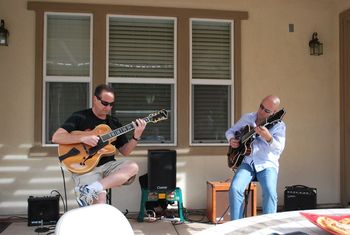 Gary & Mike Cea making music.
