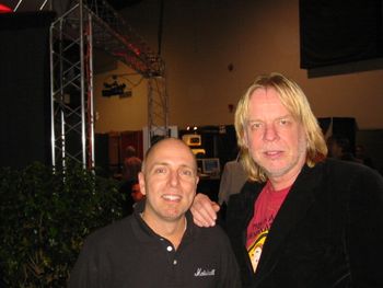 Gary w Prog Rock Keyboard Legend Rick Wakeman of Yes
