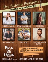 **POSTPONED UNTIL FURTHER NOTICE** The Saloon Sessions — hosted by Dave Woods (Singer-songwriter rounds)